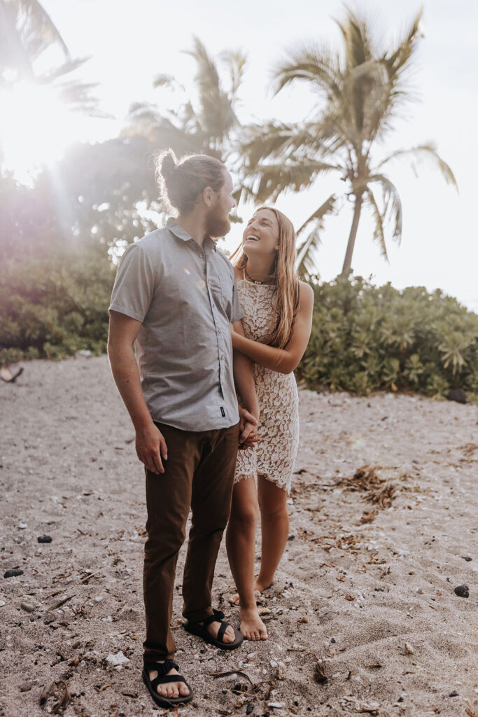 Big island elopement photographer captures couple on beach together