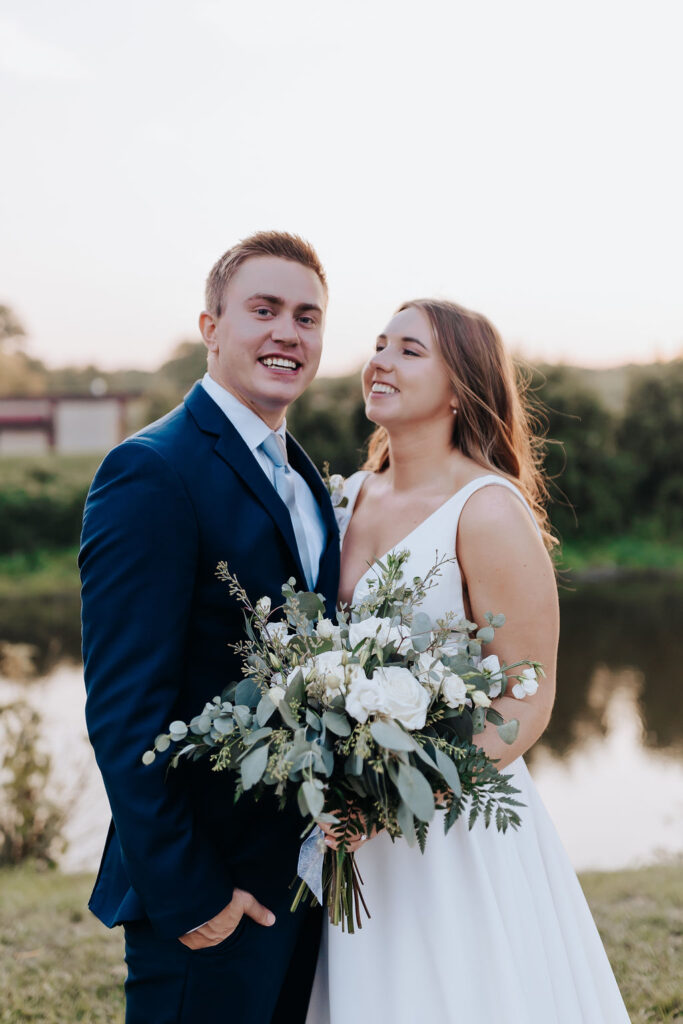 Nashville elopement photographer captures bride looking at groom laughing