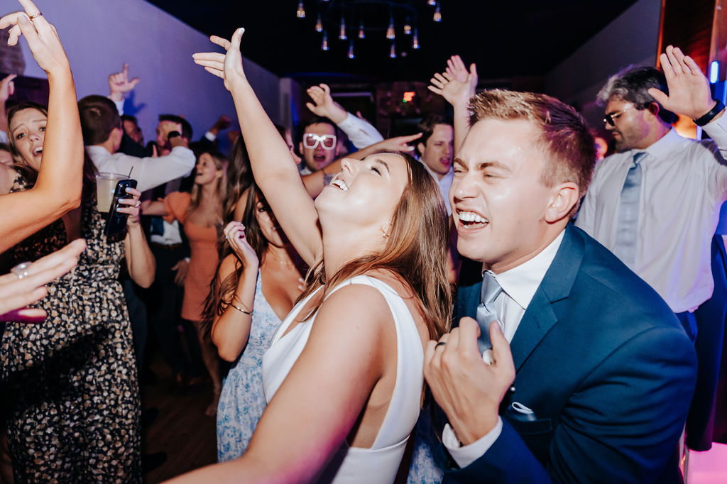 Nashville elopement photographer captures bride and groom dancing together during reception