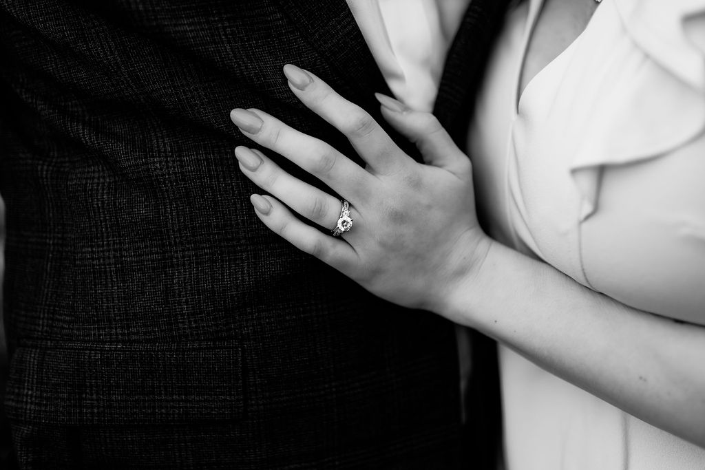 Nashville elopement photographer captures woman holding man's arm