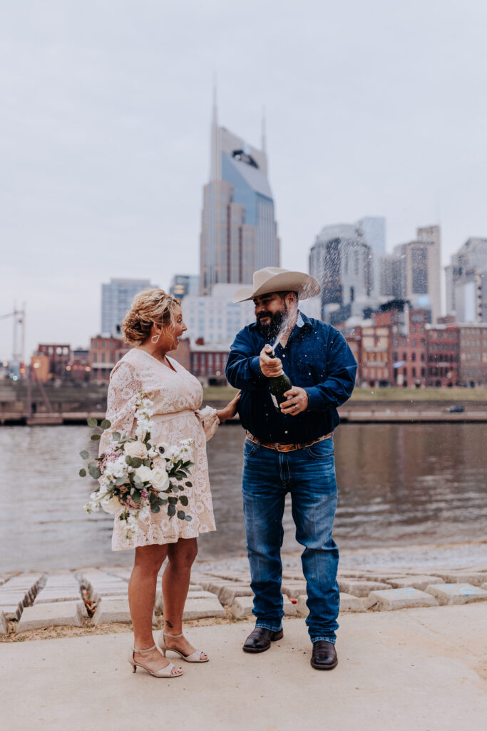 Destination Wedding Photographer captures couple celebrating recent destination wedding